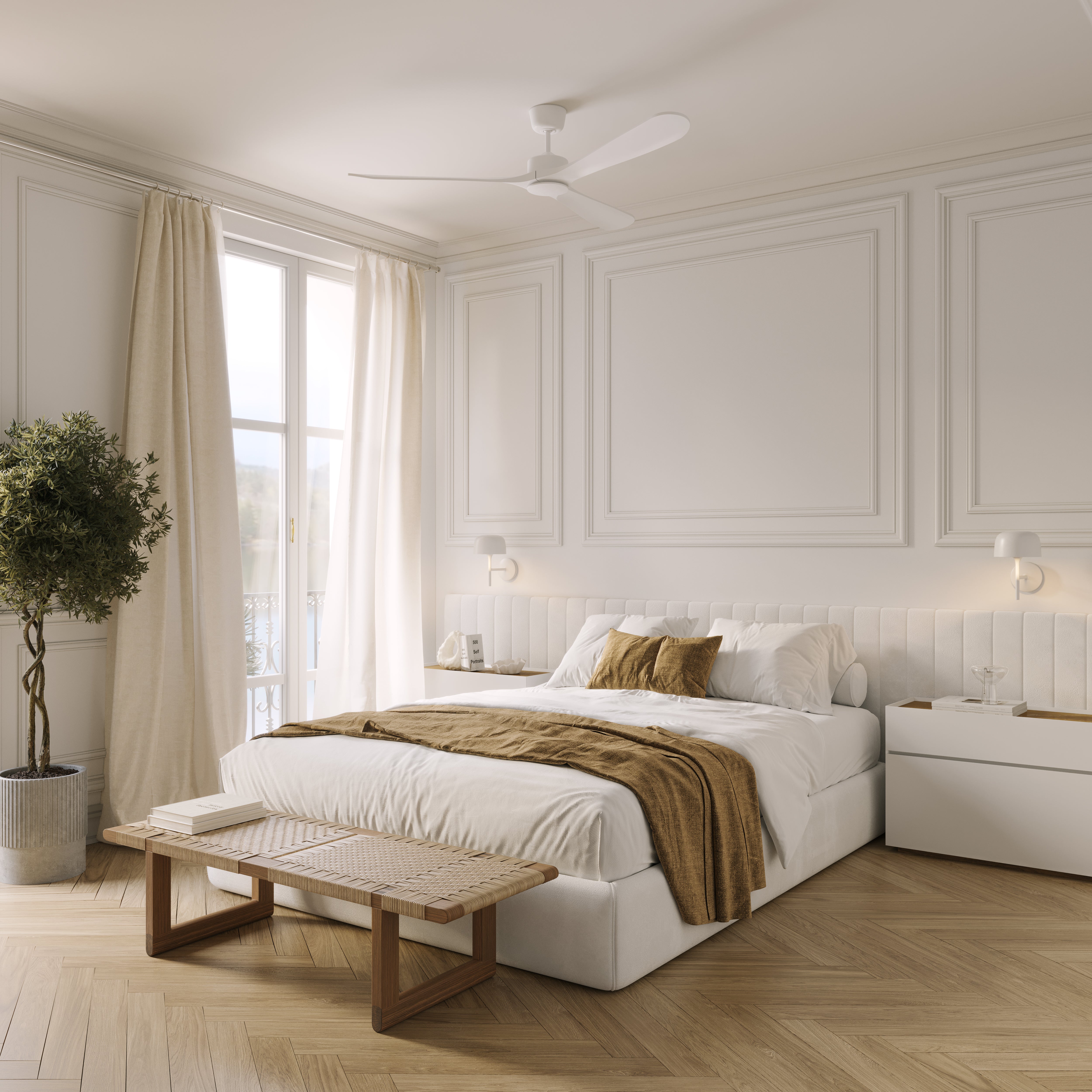 Boreal Deckenventilator 132 cm (10–25 m²) – 3 ABS-Flügel
