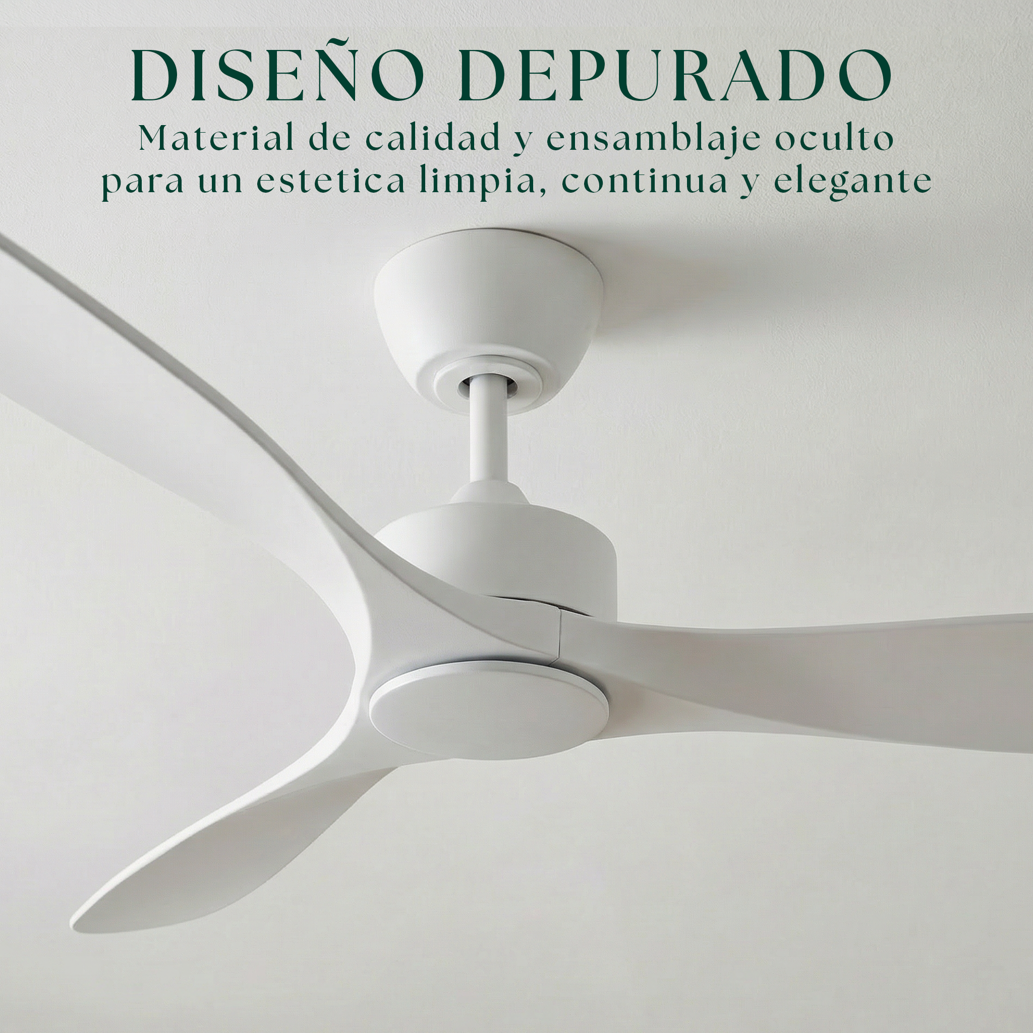 Boreal Deckenventilator 132 cm (10–25 m²) – 3 ABS-Flügel