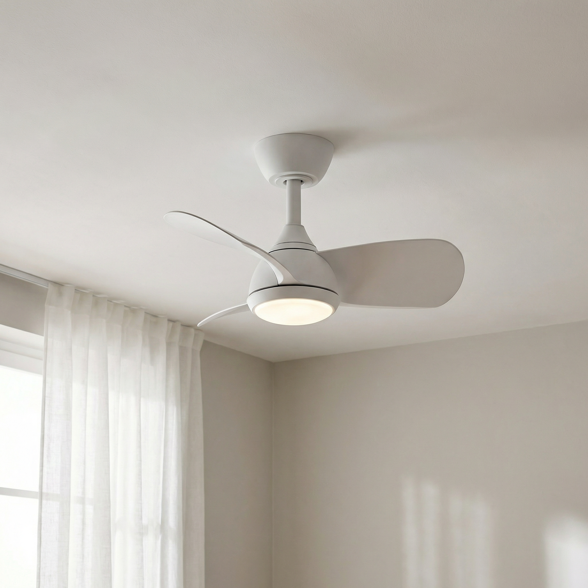 Veleo Deckenventilator 60 cm für Räume bis 8 m² – 3 Flügel aus ABS