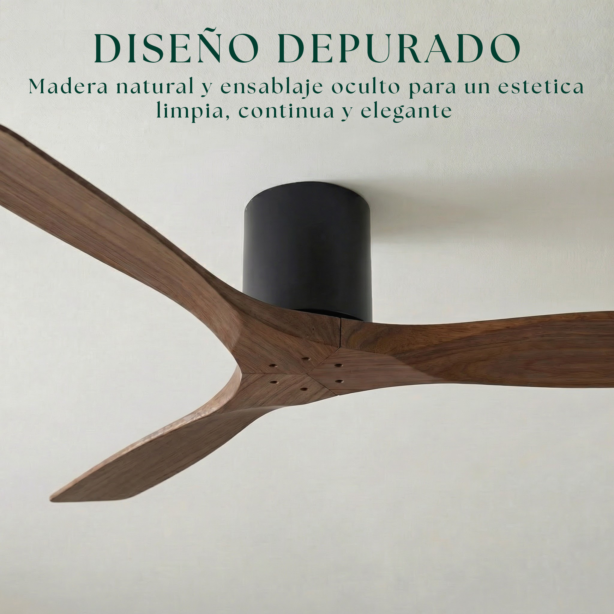 Etoile Deckenventilator aus Holz (132 cm / 112 cm)