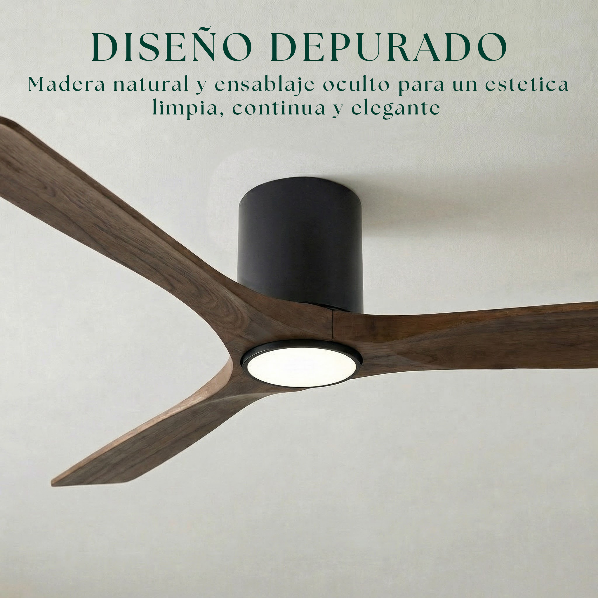 Etoile Deckenventilator aus Holz (132 cm / 112 cm)