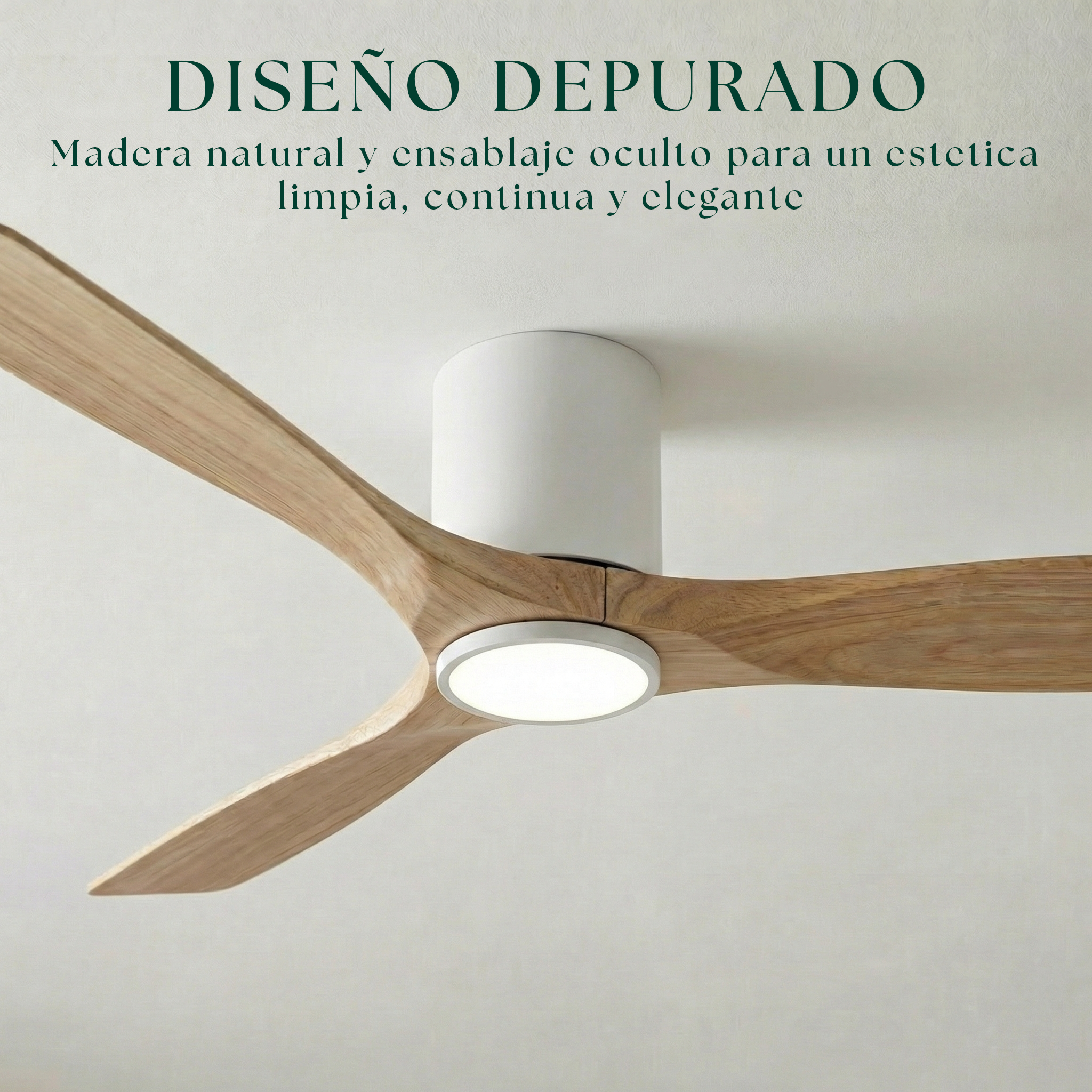 Etoile Deckenventilator aus Holz (132 cm / 112 cm)
