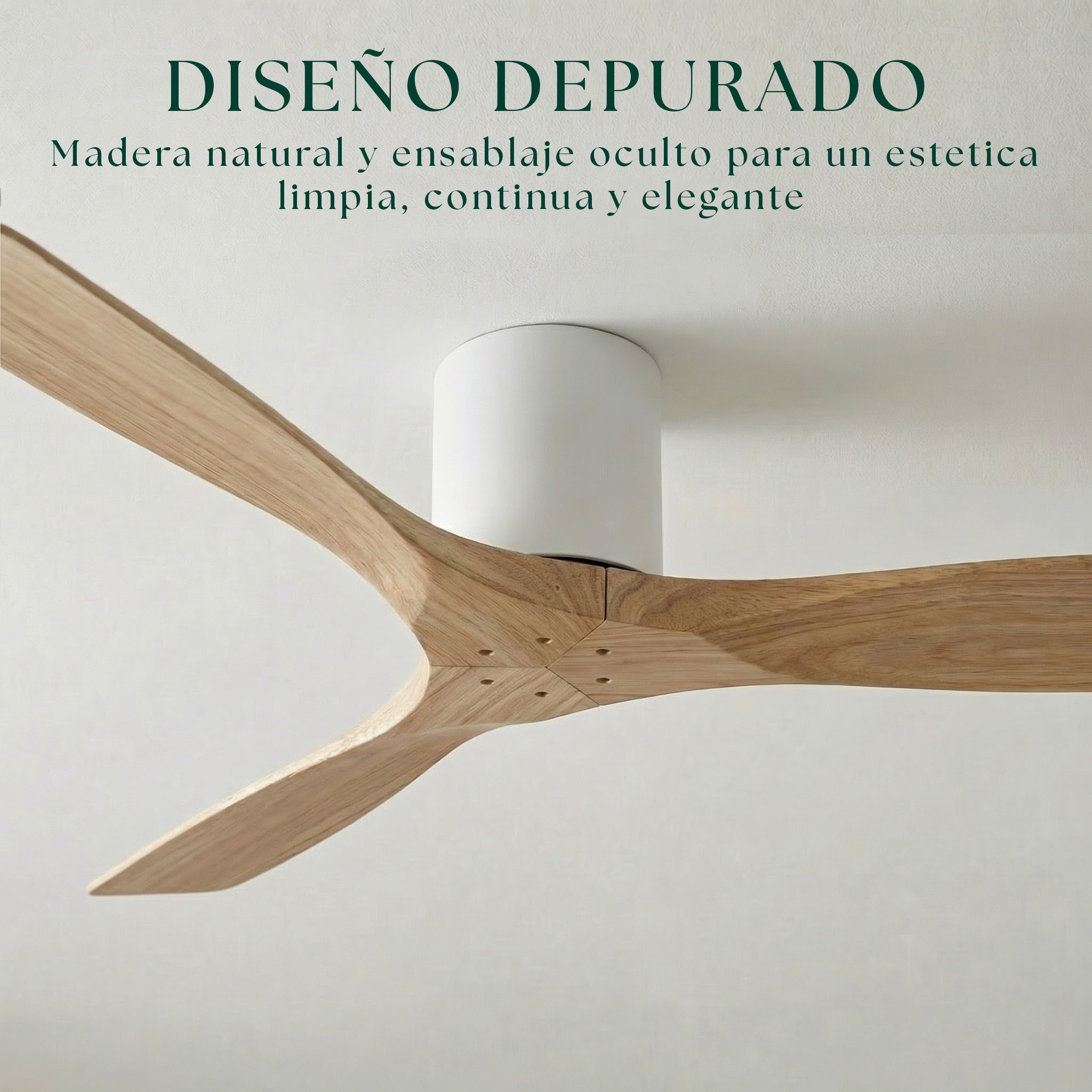 Etoile Deckenventilator aus Holz (132 cm / 112 cm)