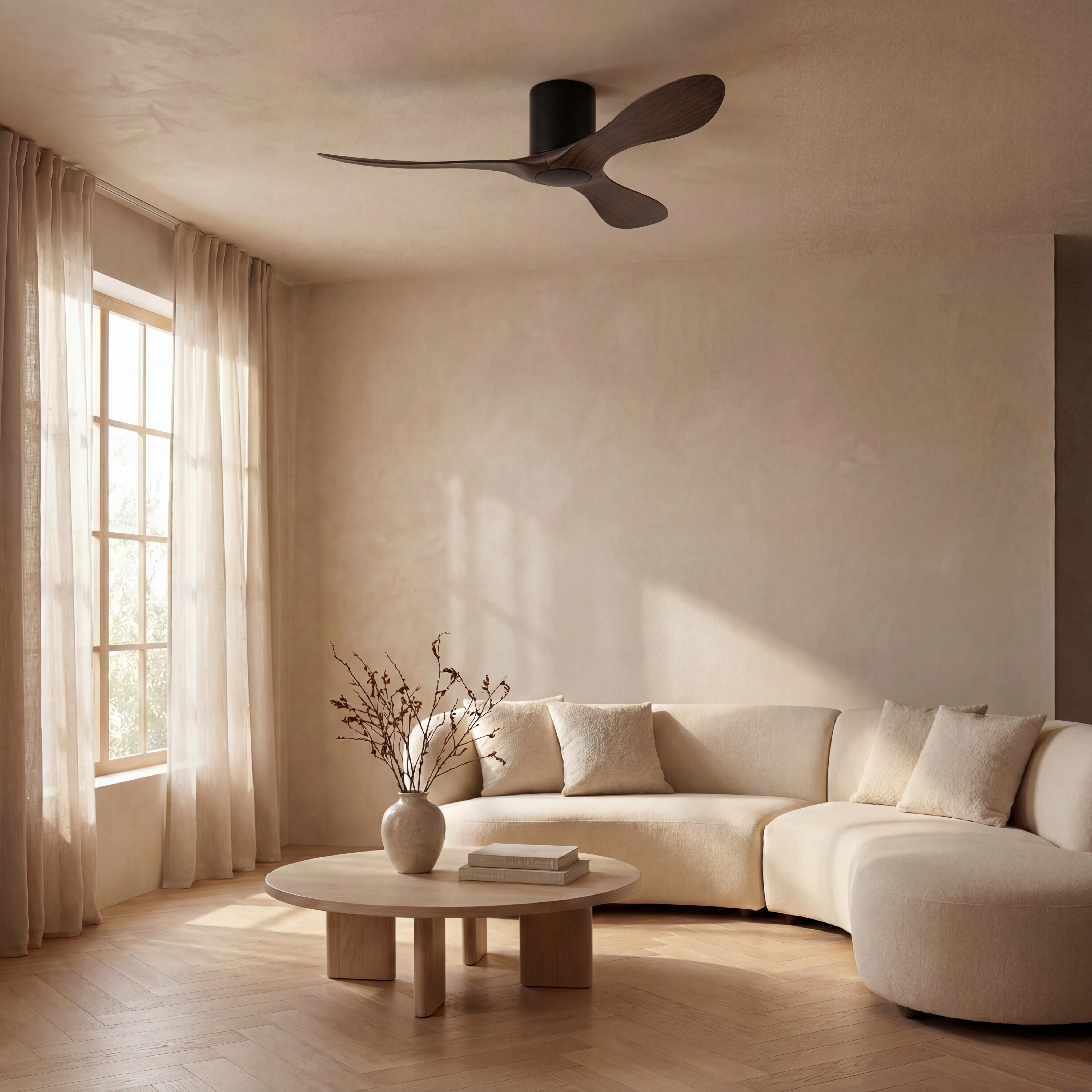 Binibeca Deckenventilator, Ø 112 cm, für 7–20 m², 3 langlebige ABS-Flügel