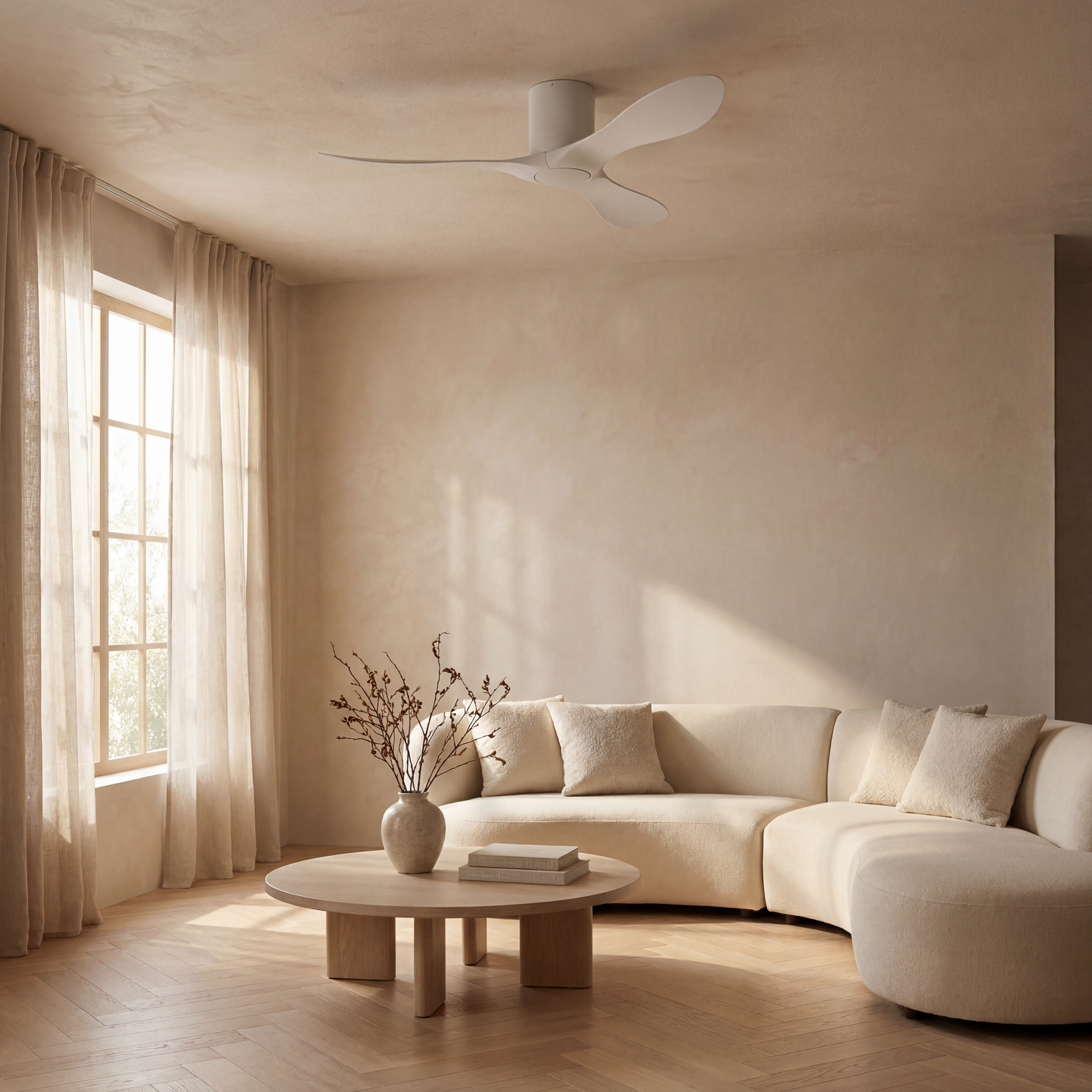 Binibeca Deckenventilator, Ø 112 cm, für 7–20 m², 3 langlebige ABS-Flügel
