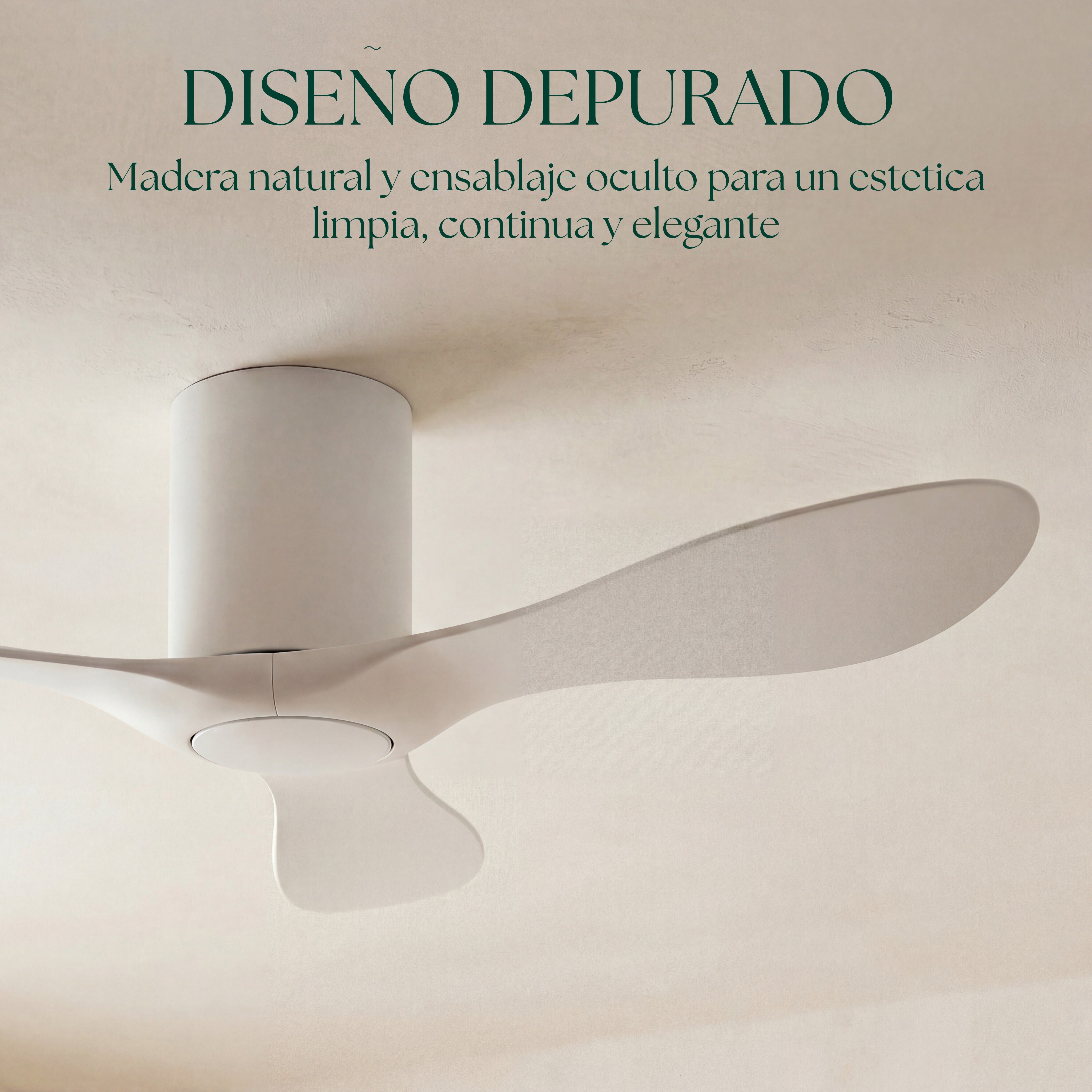 Binibeca Deckenventilator, Ø 112 cm, für 7–20 m², 3 langlebige ABS-Flügel