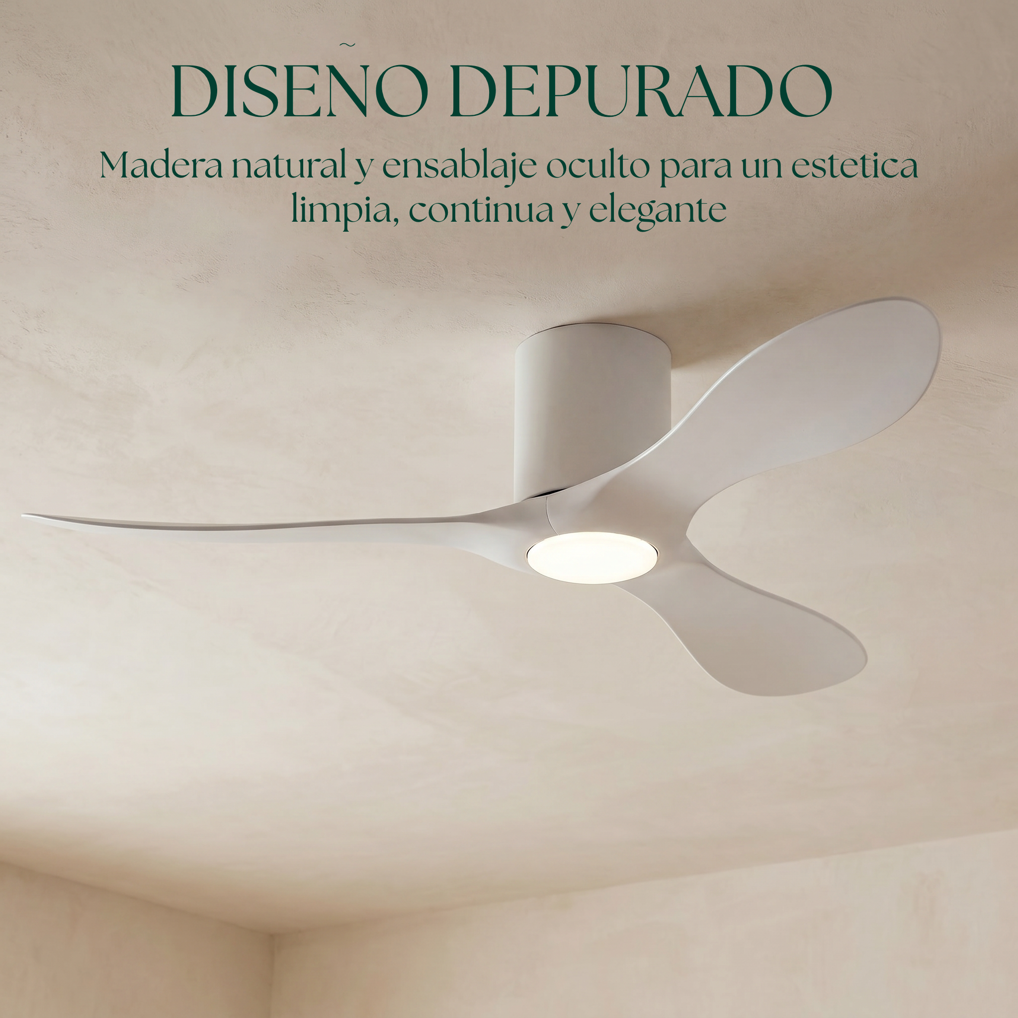 Binibeca Deckenventilator, Ø 112 cm, für 7–20 m², 3 langlebige ABS-Flügel