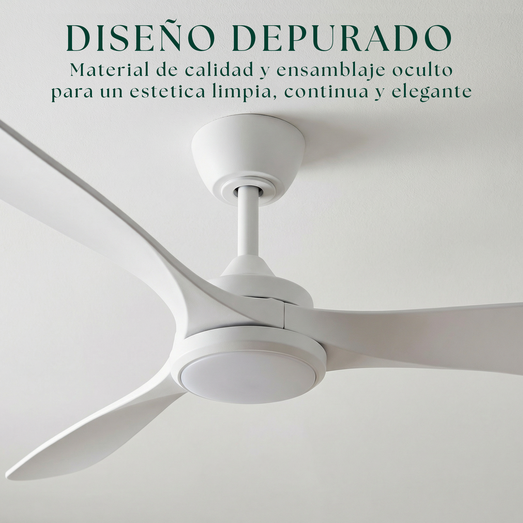 Boreal Deckenventilator 132 cm (10–25 m²) – 3 ABS-Flügel