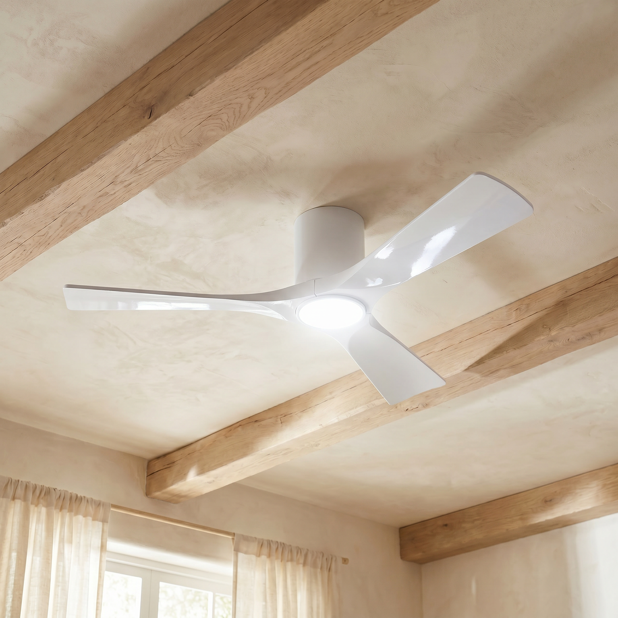 Etoile Deckenventilator aus Holz (132 cm / 112 cm)