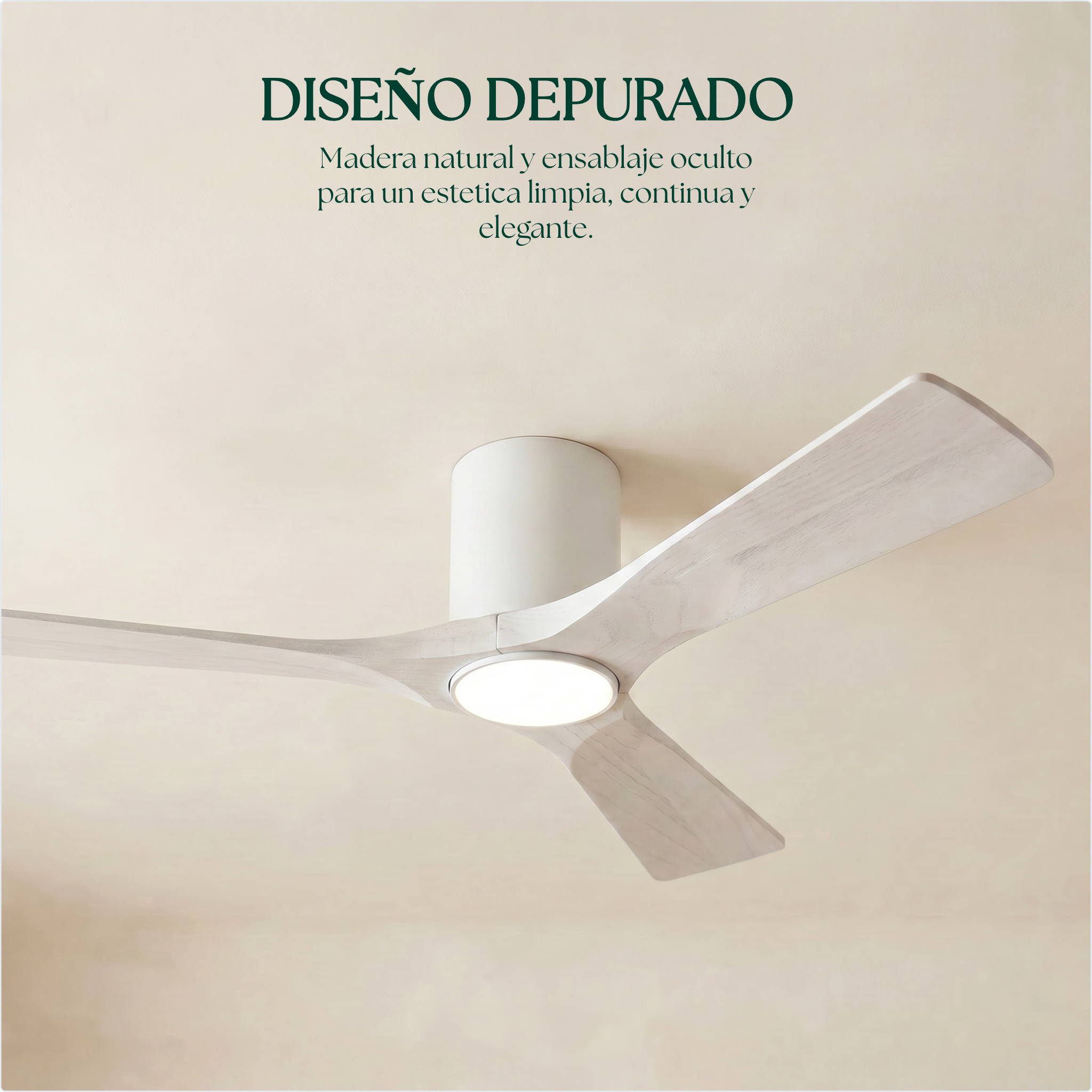 Etoile Deckenventilator aus Holz (132 cm / 112 cm)