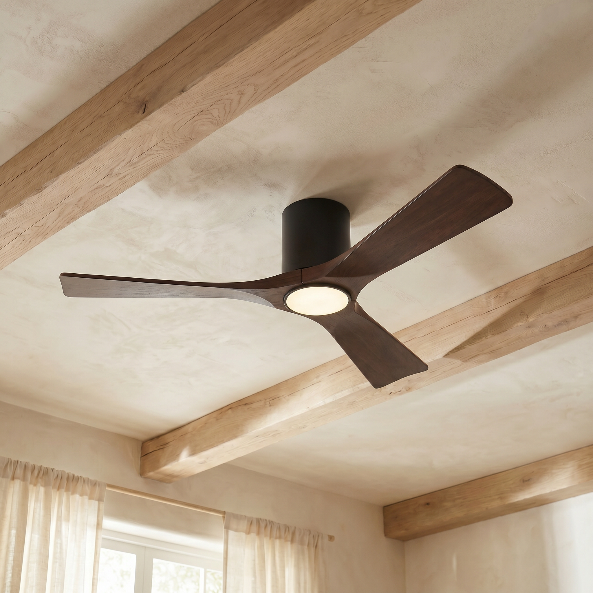 Etoile Deckenventilator aus Holz (132 cm / 112 cm)