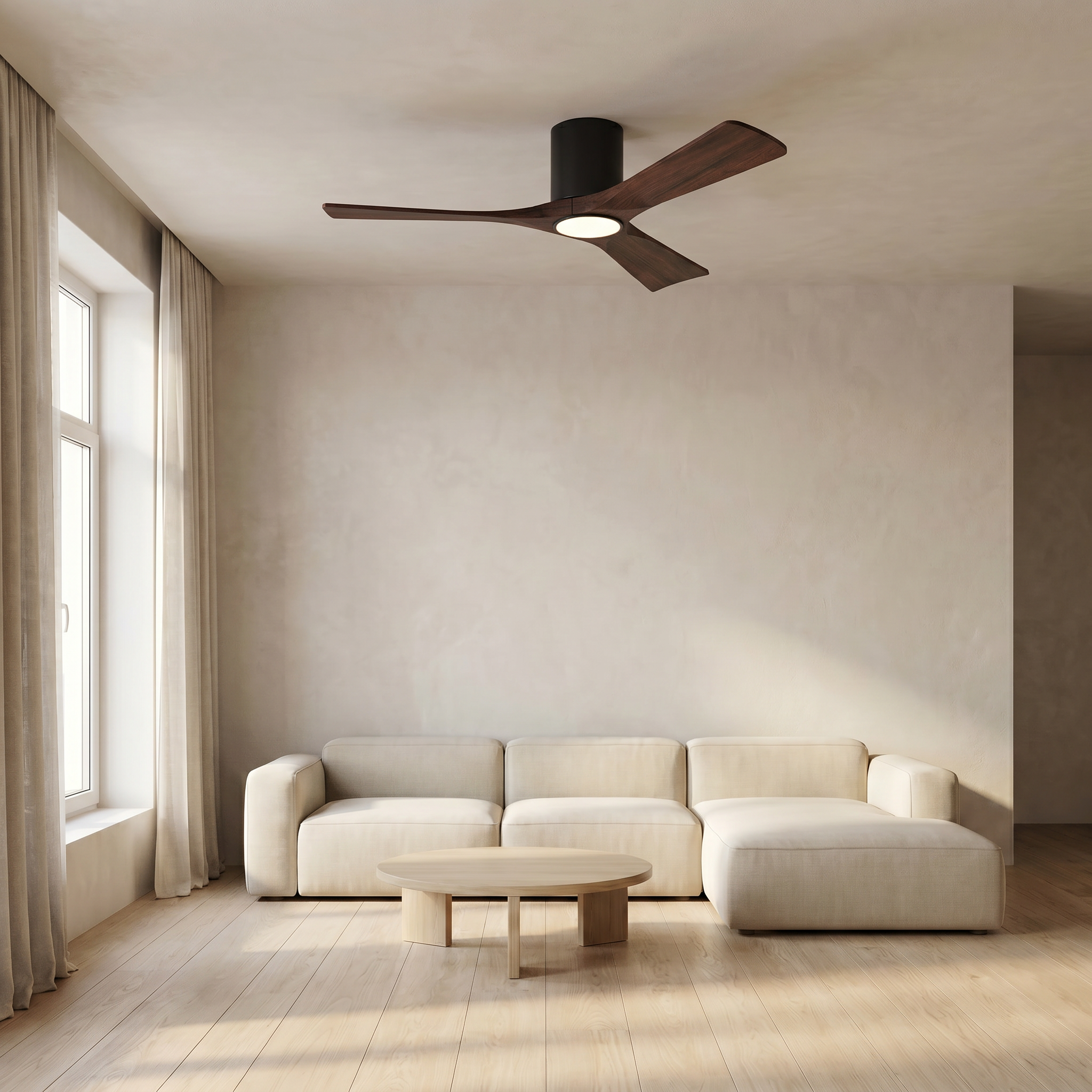Etoile Deckenventilator aus Holz (132 cm / 112 cm)