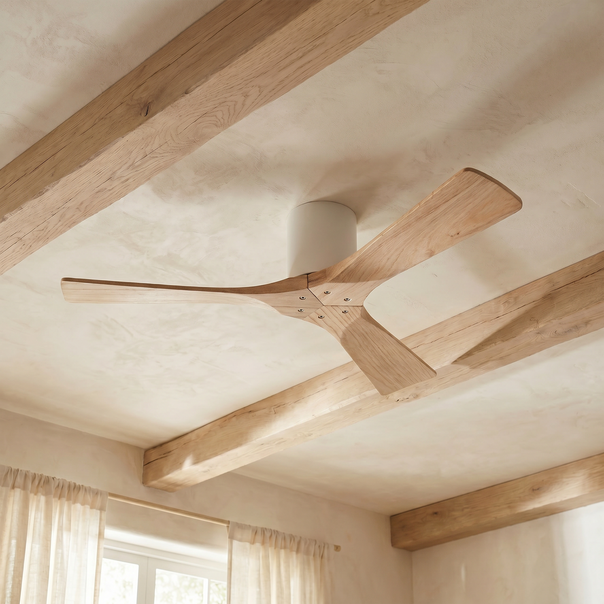 Etoile Deckenventilator aus Holz (132 cm / 112 cm)
