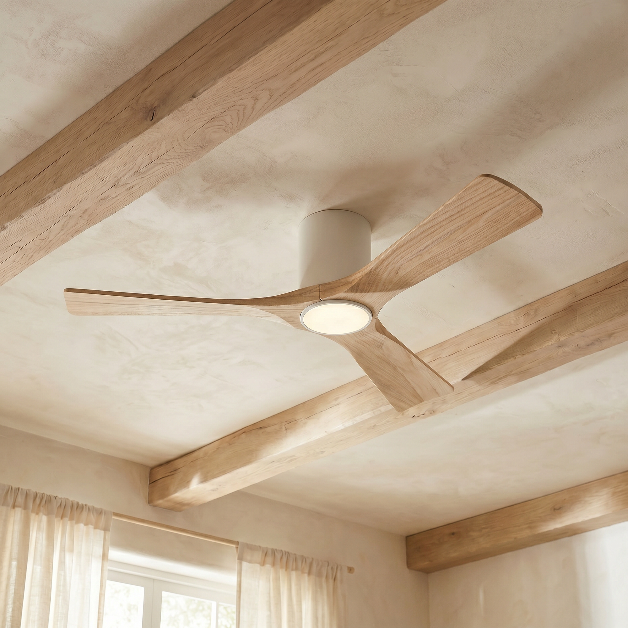 Etoile Deckenventilator aus Holz (132 cm / 112 cm)