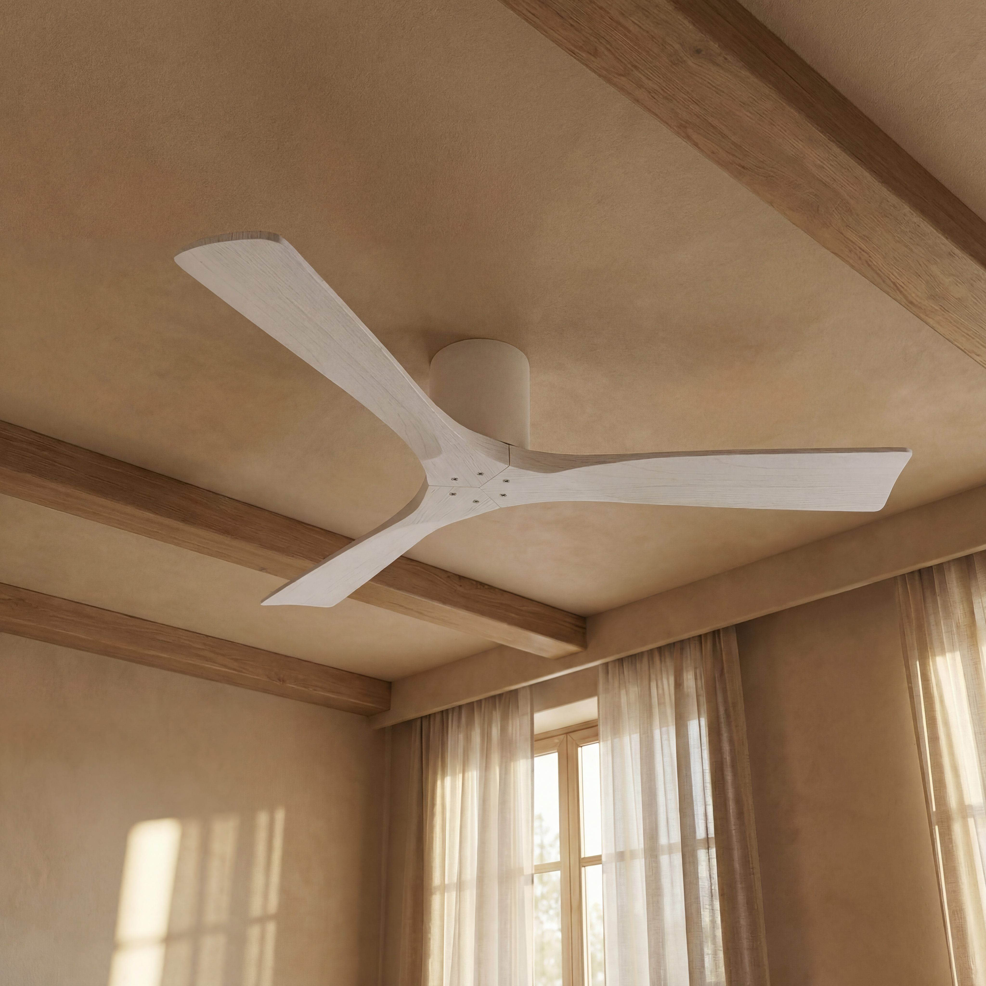 Etoile Deckenventilator aus Holz (132 cm / 112 cm)