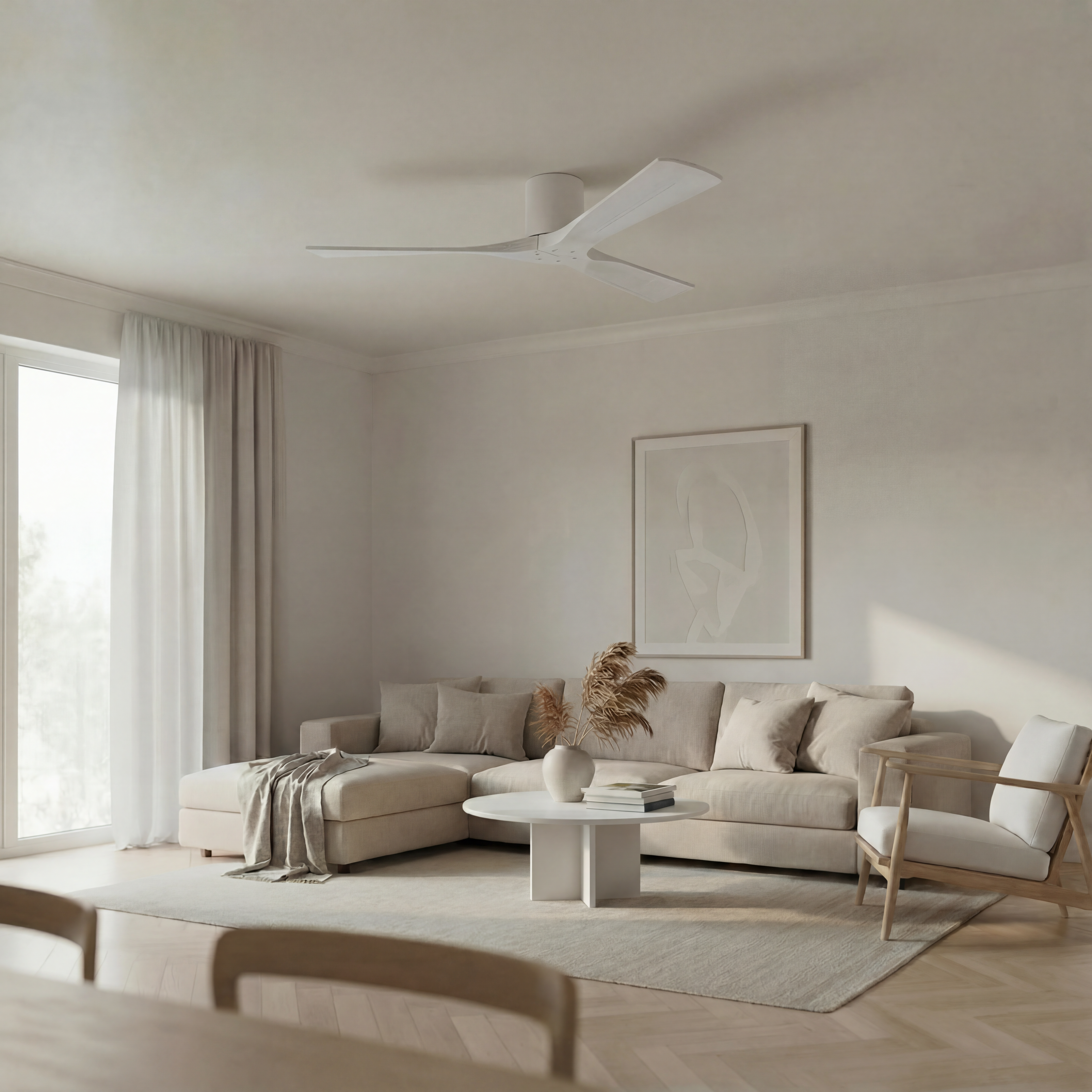 Etoile Deckenventilator aus Holz (132 cm / 112 cm)