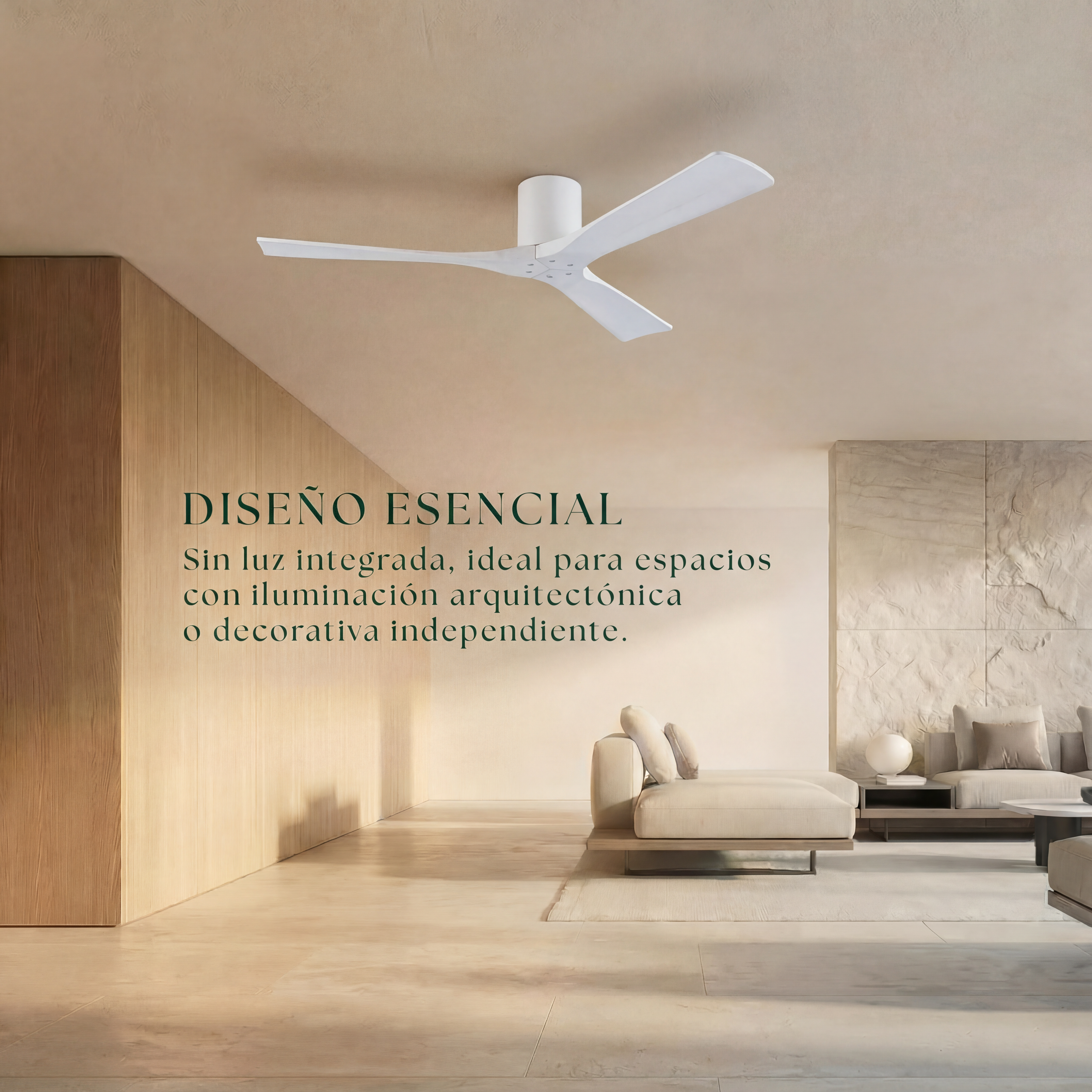 Etoile Deckenventilator aus Holz (132 cm / 112 cm)