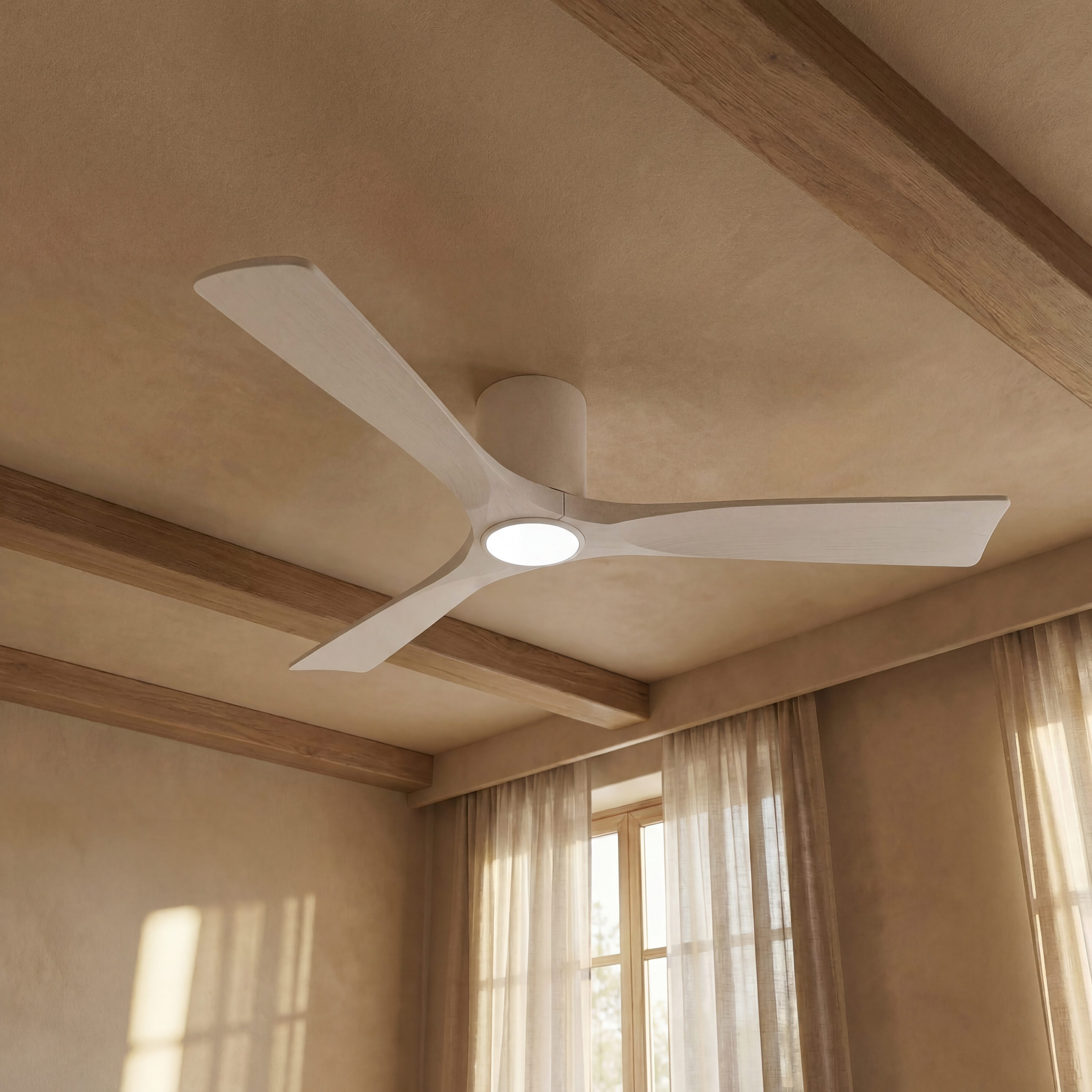 Etoile Deckenventilator aus Holz (132 cm / 112 cm)