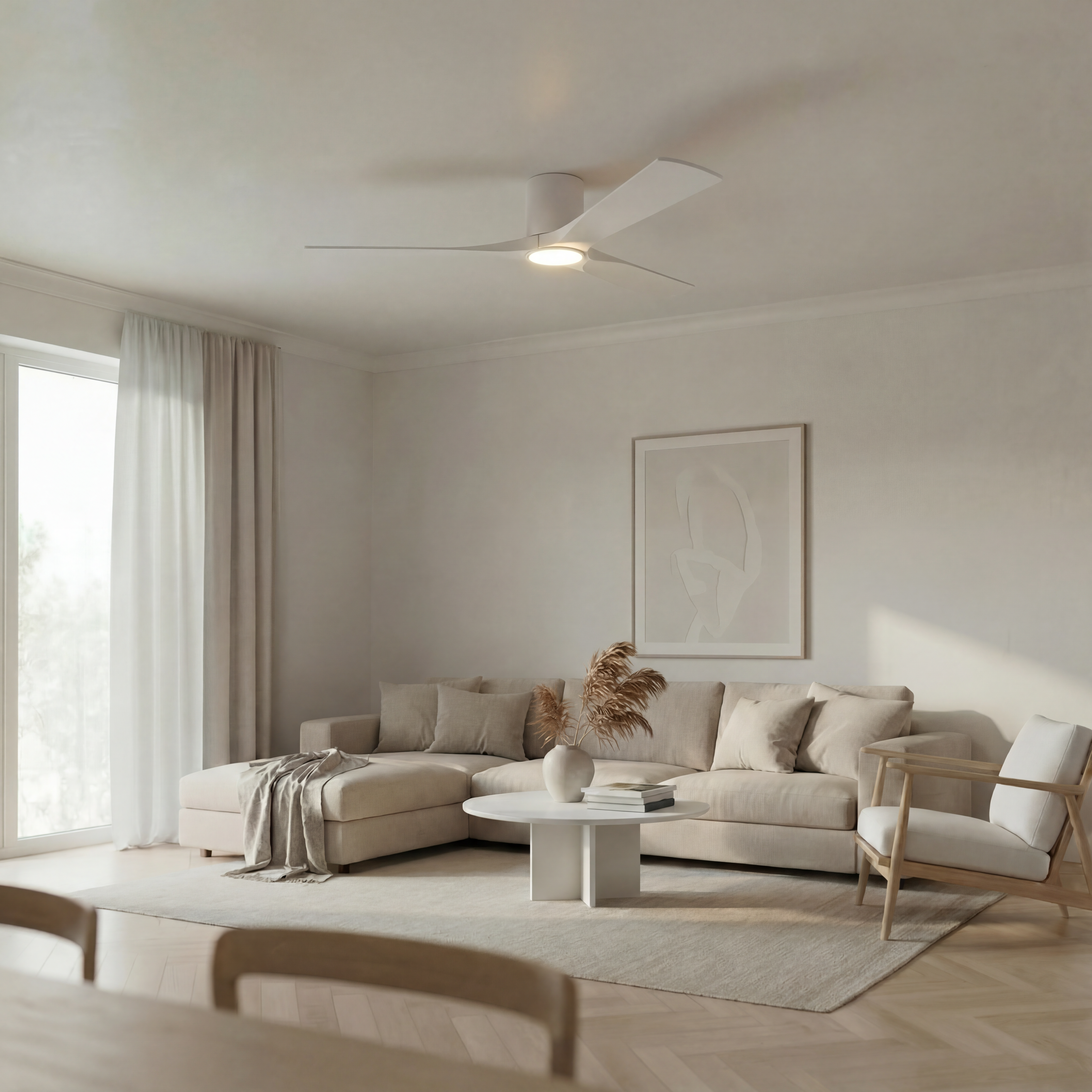 Etoile Deckenventilator aus Holz (132 cm / 112 cm)