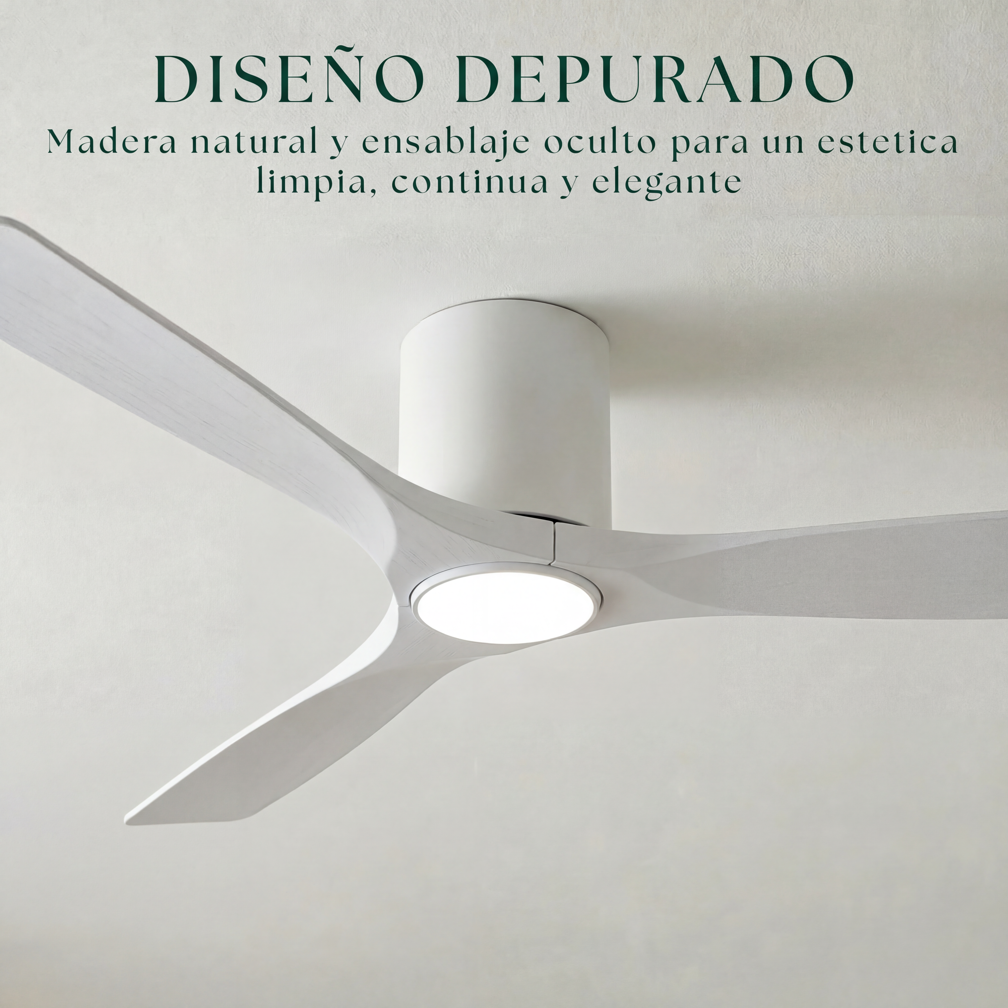 Etoile Deckenventilator aus Holz (132 cm / 112 cm)
