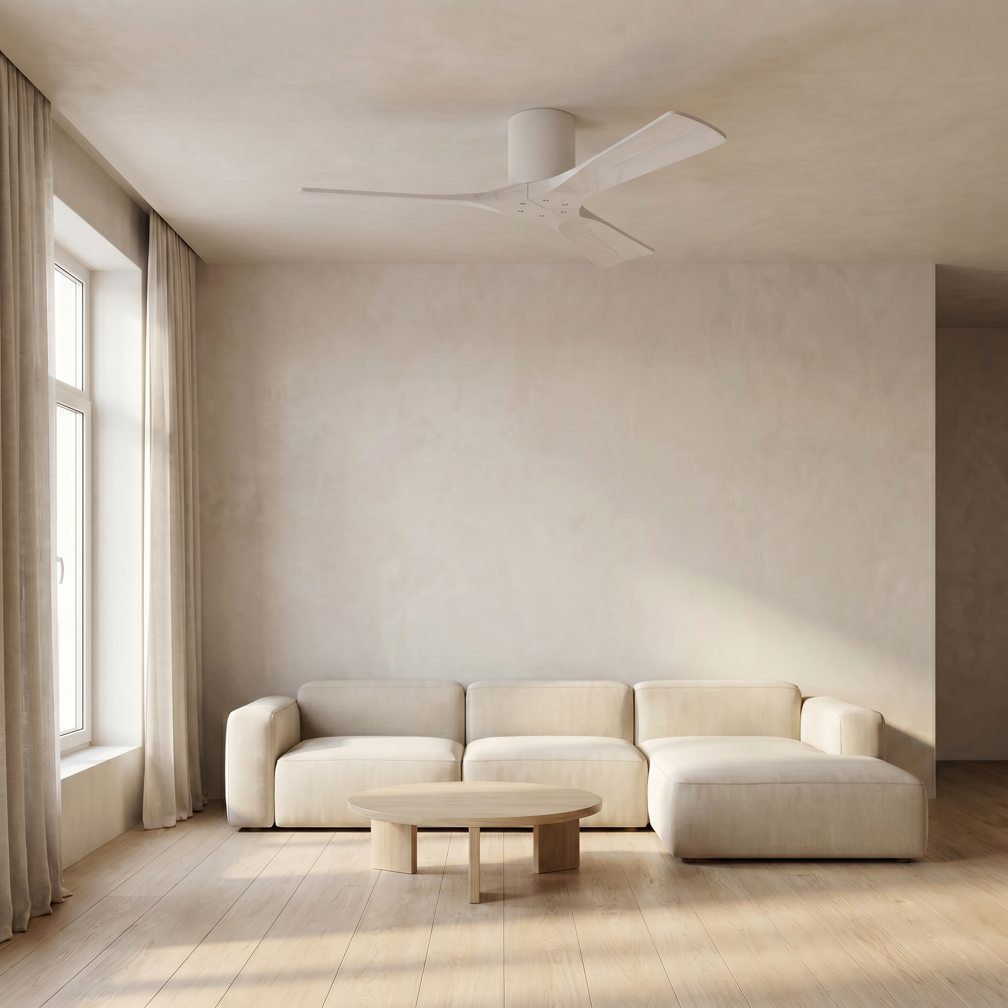 Etoile Deckenventilator aus Holz (132 cm / 112 cm)