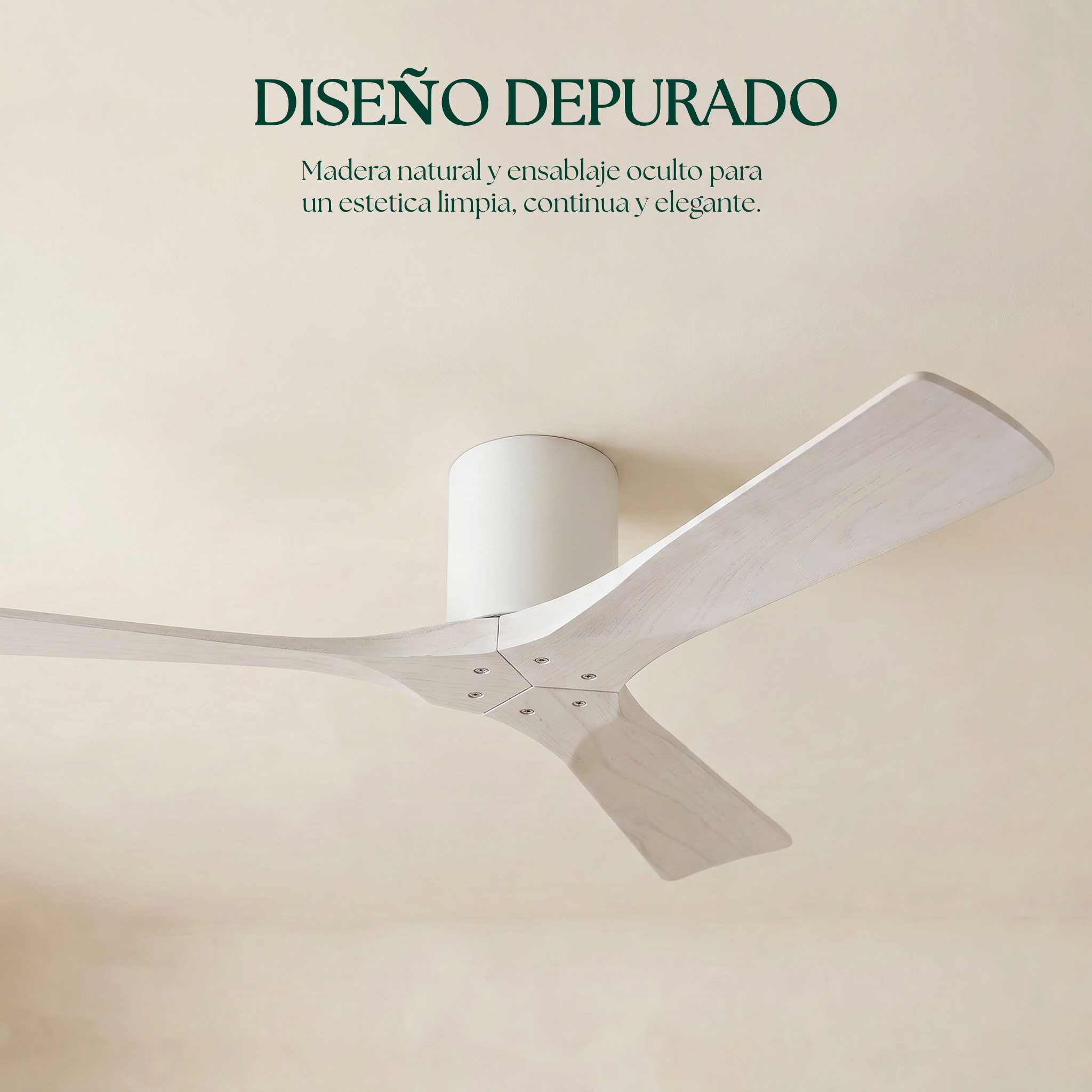 Etoile Deckenventilator aus Holz (132 cm / 112 cm)