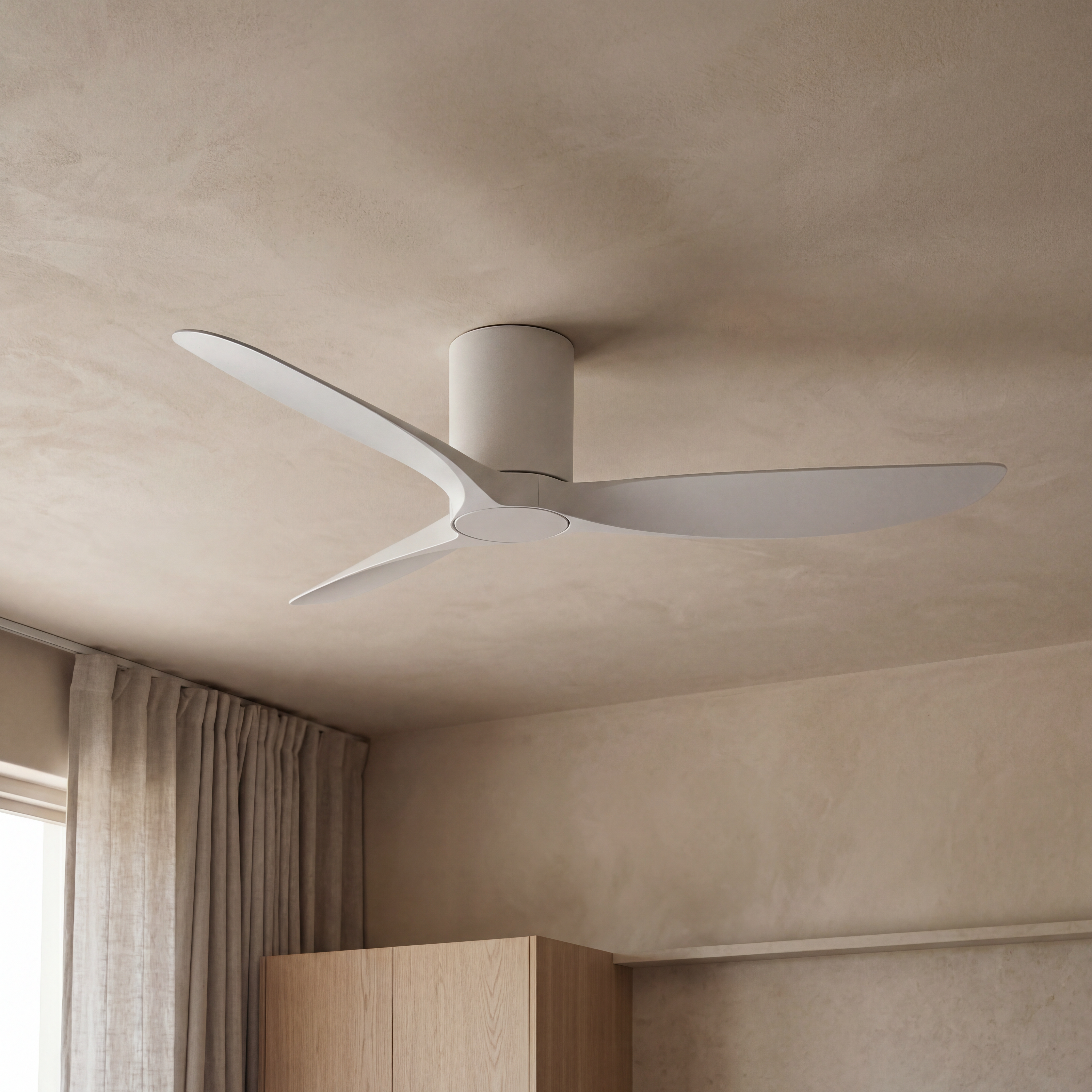 Golfet Deckenventilator, 132 cm, für Räume von 10–20 m², 3 Flügel aus ABS