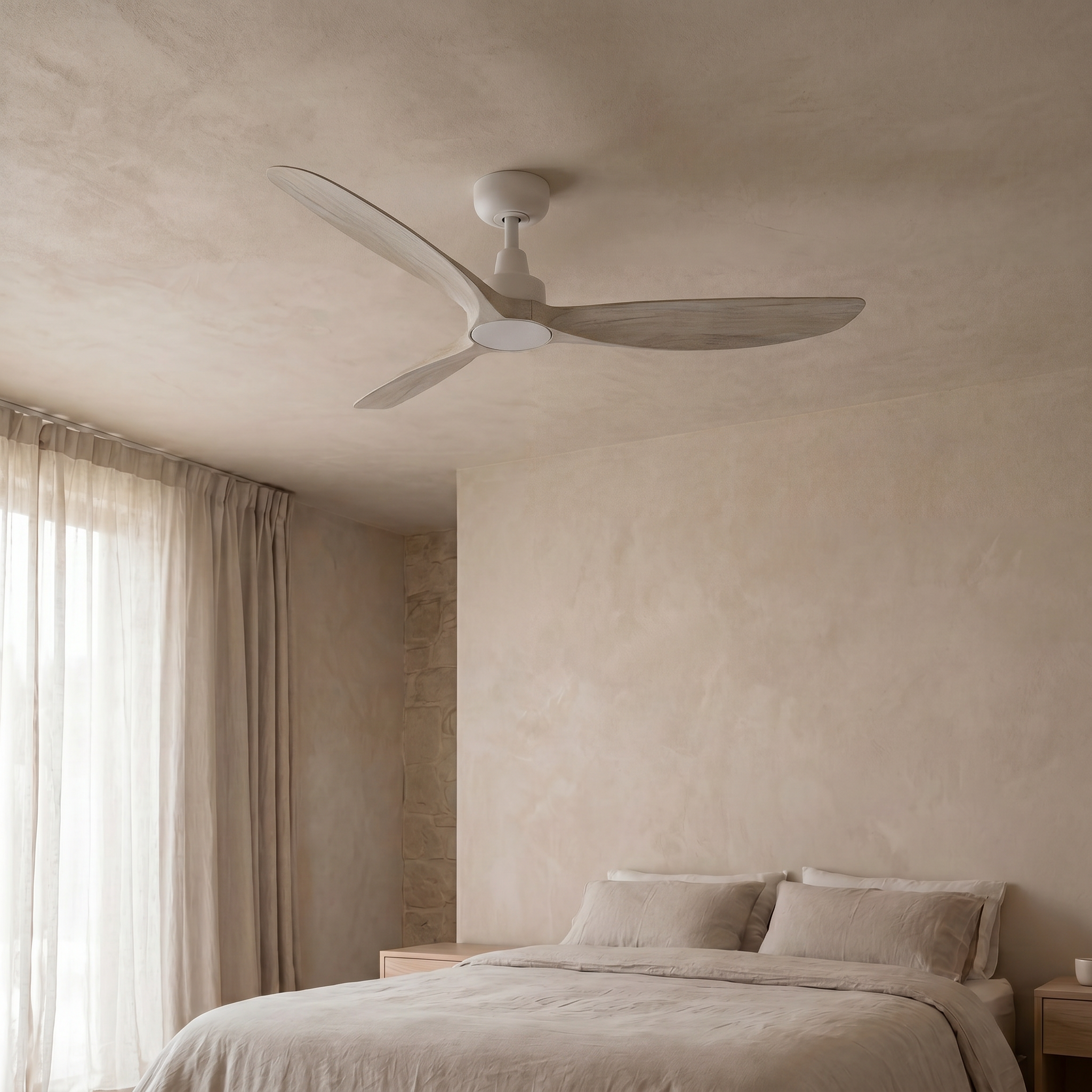 Marea Deckenventilator, 132 cm (für Räume von 10 bis 25 m²) – 3 Flügel aus ABS