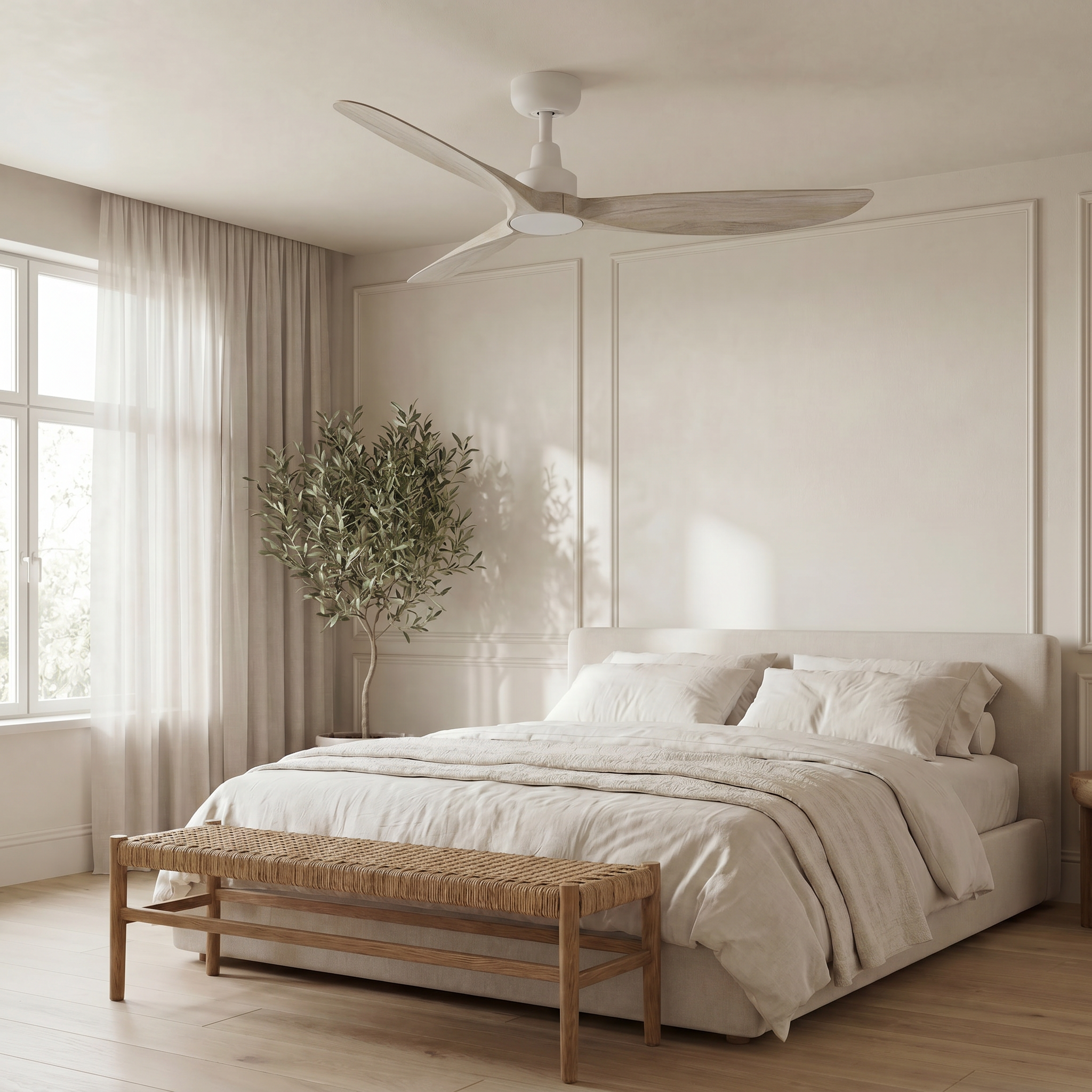 Marea Deckenventilator, 132 cm (für Räume von 10 bis 25 m²) – 3 Flügel aus ABS