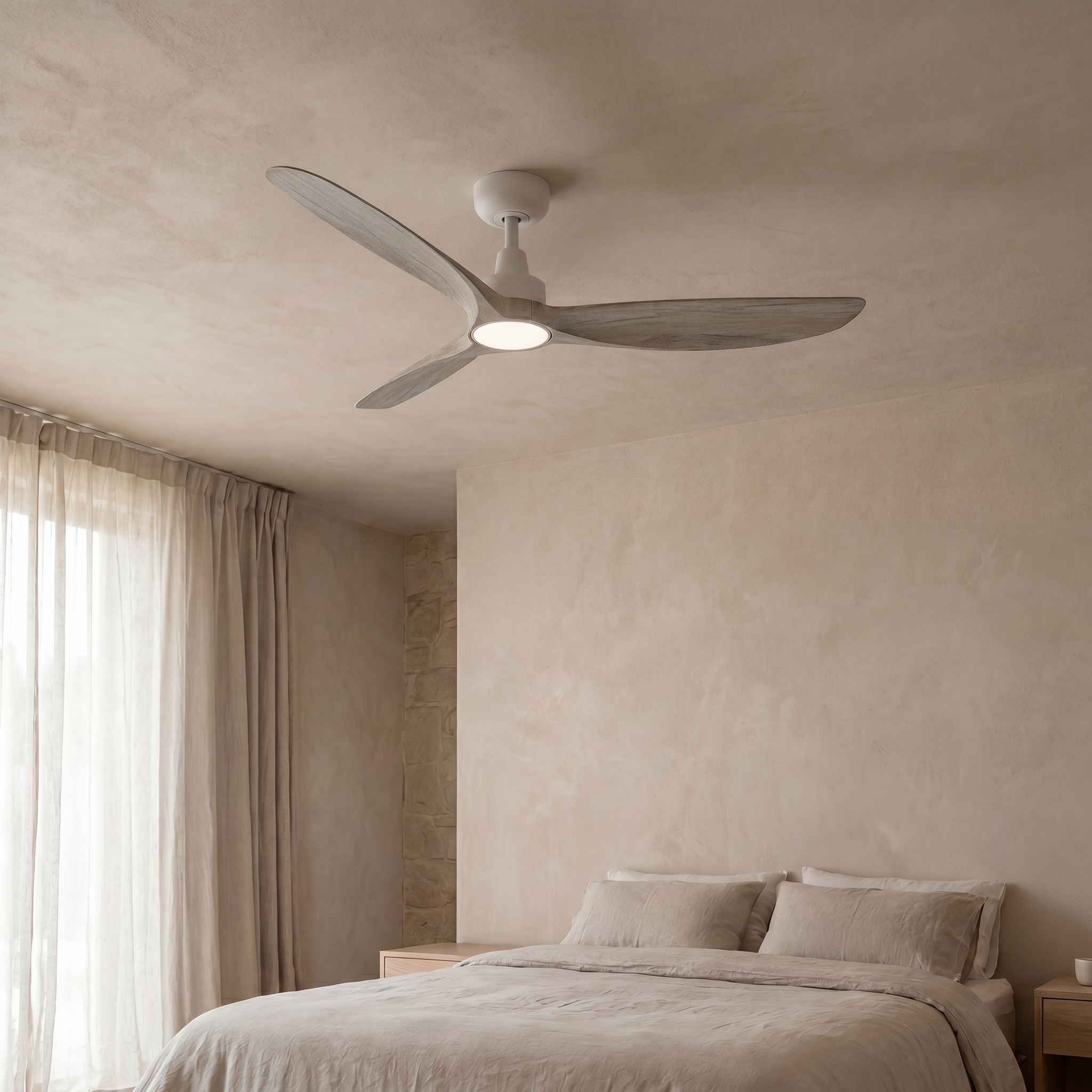 Marea Deckenventilator, 132 cm (für Räume von 10 bis 25 m²) – 3 Flügel aus ABS