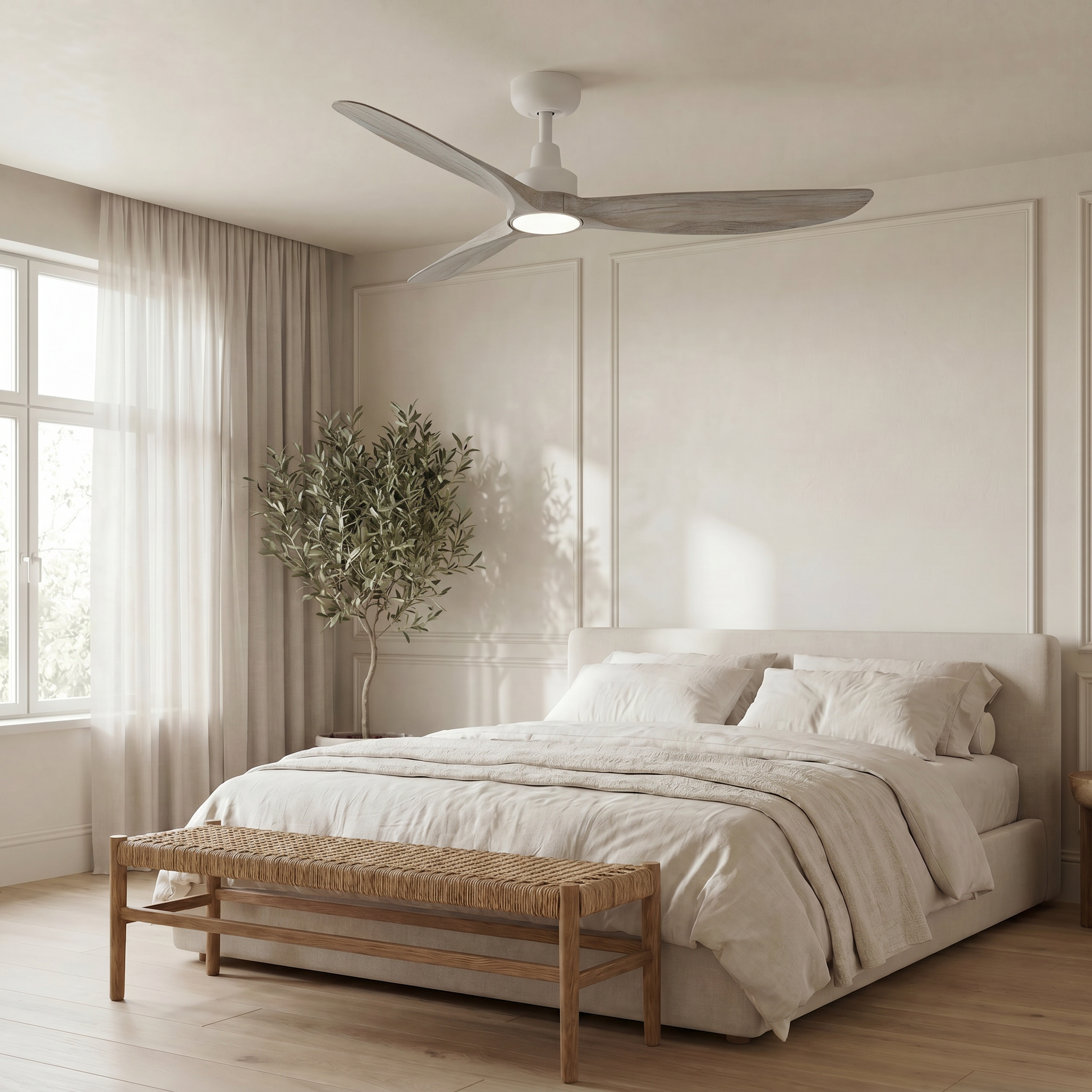 Marea Deckenventilator, 132 cm (für Räume von 10 bis 25 m²) – 3 Flügel aus ABS
