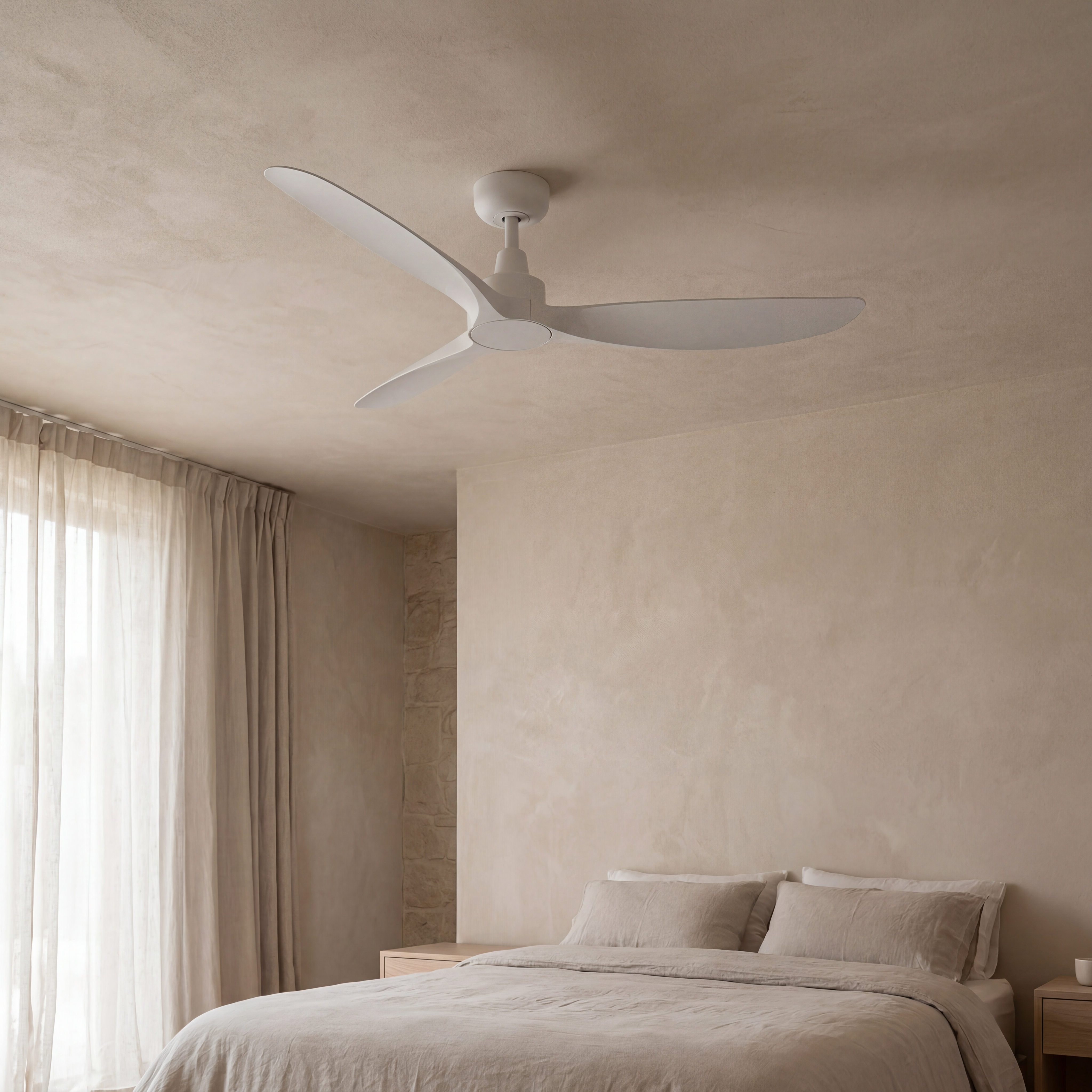 Marea Deckenventilator, 132 cm (für Räume von 10 bis 25 m²) – 3 Flügel aus ABS