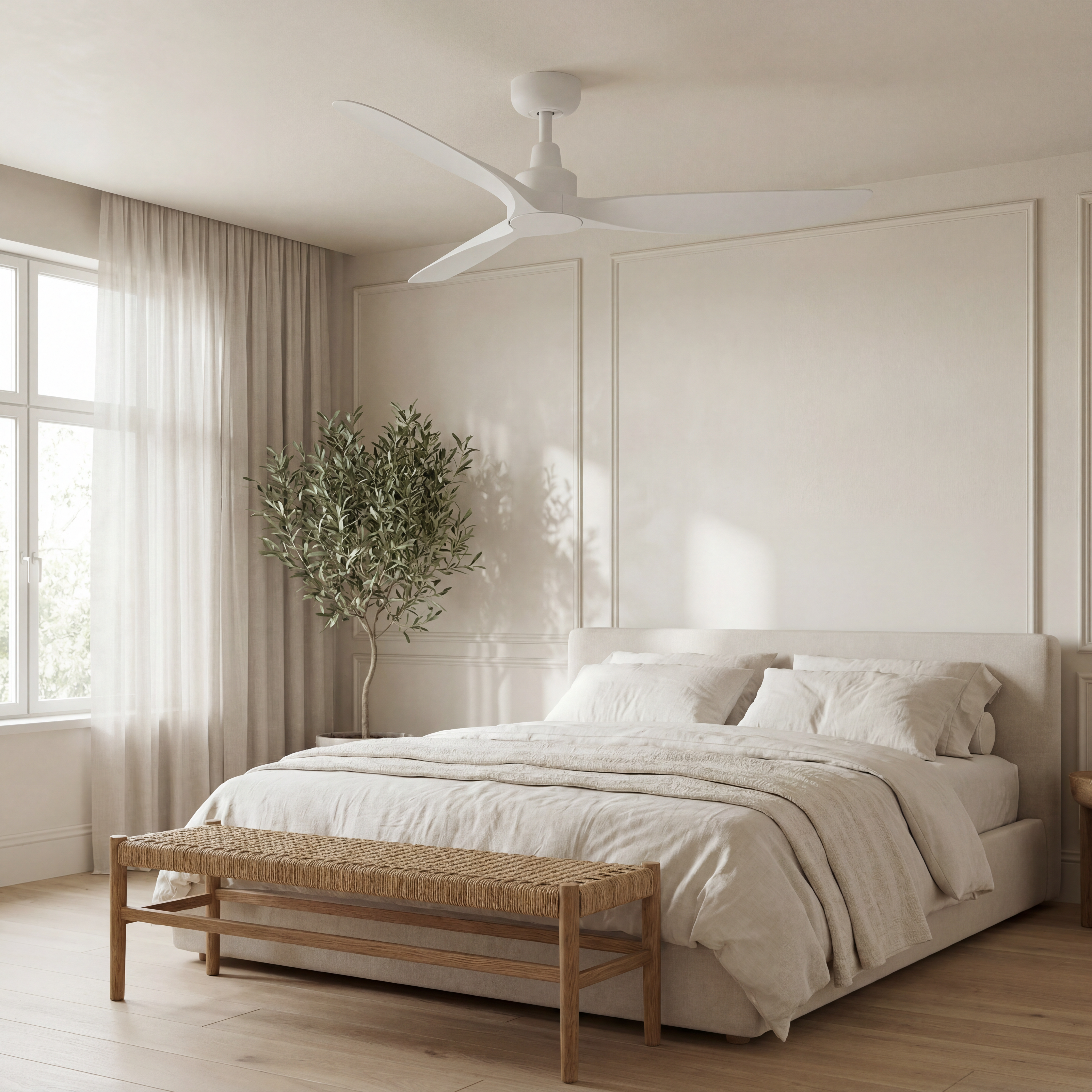Marea Deckenventilator, 132 cm (für Räume von 10 bis 25 m²) – 3 Flügel aus ABS