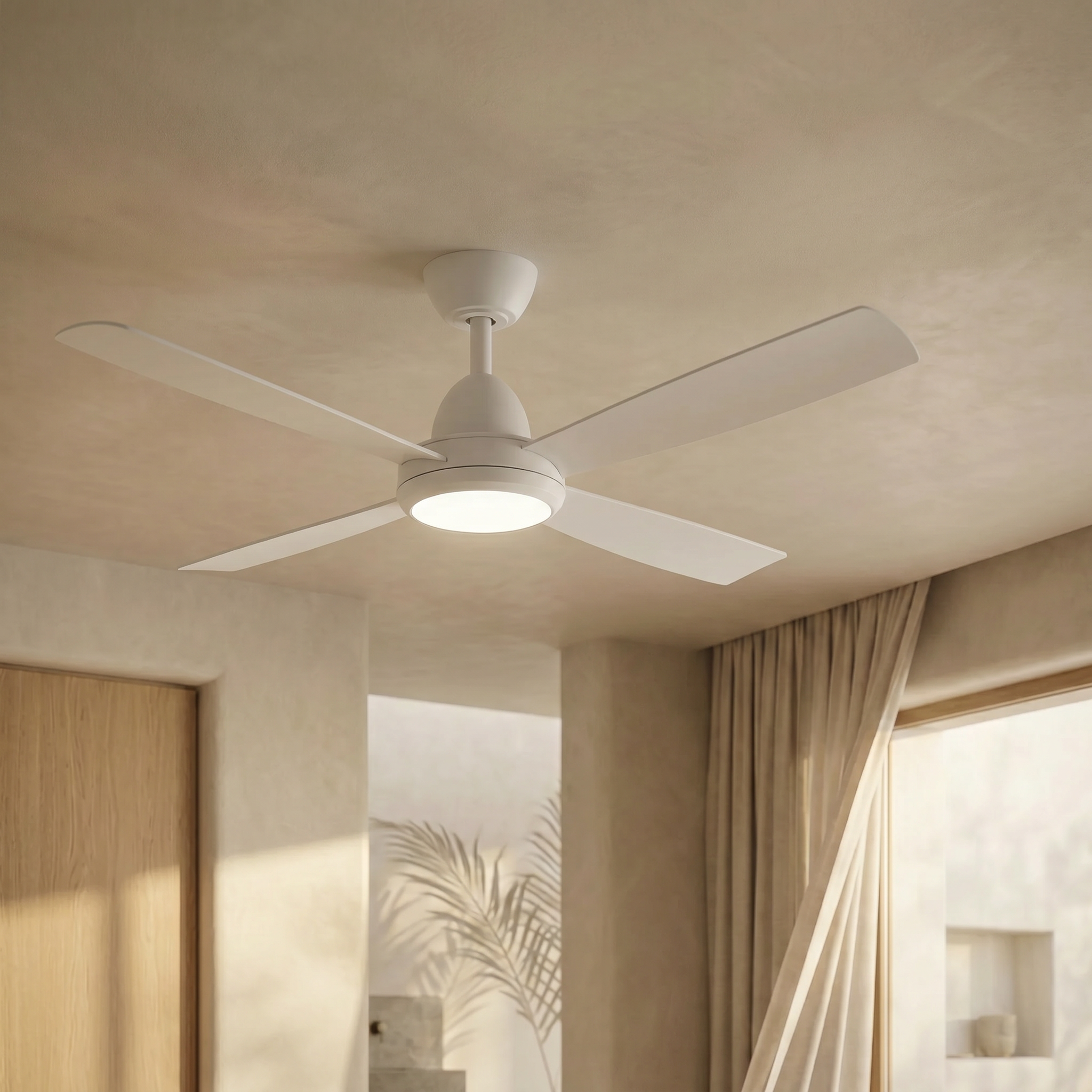 Saona Deckenventilator, 122 cm (für Räume von 7 bis 20 m²) – 4 Flügel aus ABS