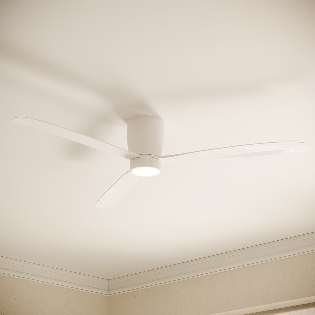 Sirocco Deckenventilator, 132 cm (für Räume von 10 bis 25 m²) – 3 Flügel aus ABS