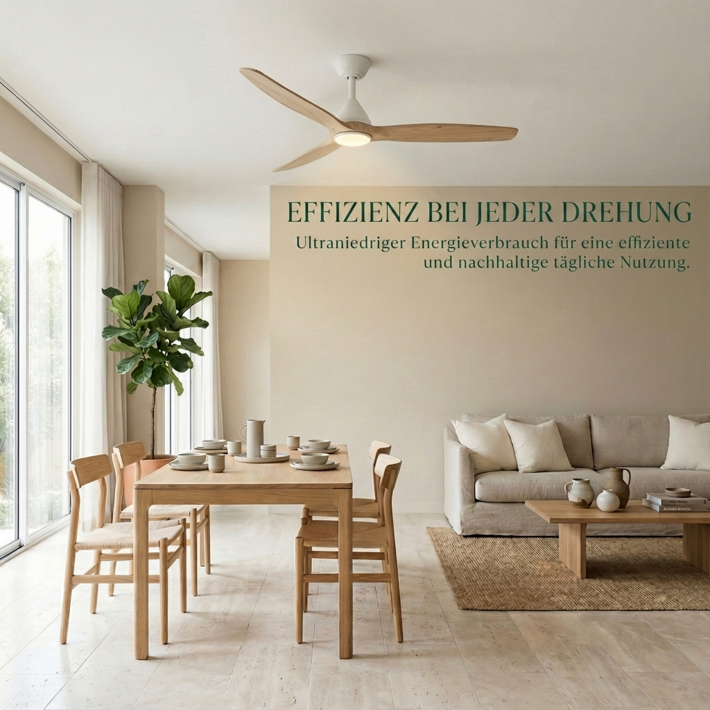 Dolomiti Holz-Deckenventilator (132 cm / 112 cm)